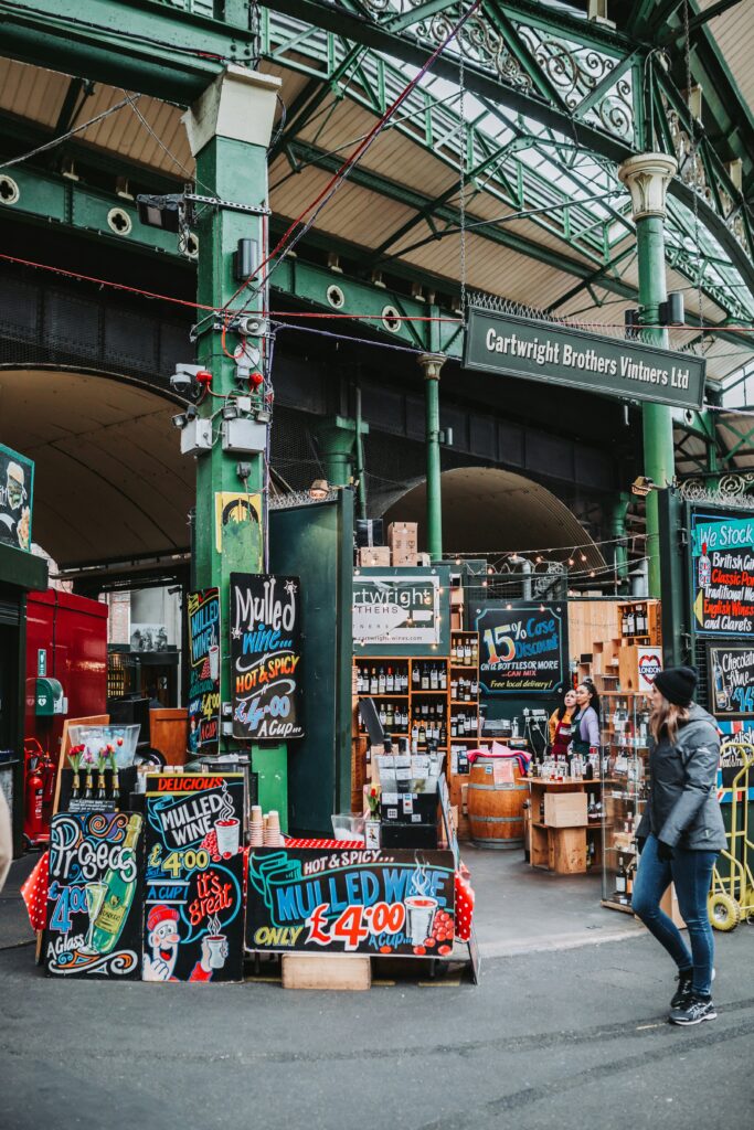 Mercado de Borough Market y Spitafields Market son mercados típicos de Londres con variedad y sabor, además de Street Food 